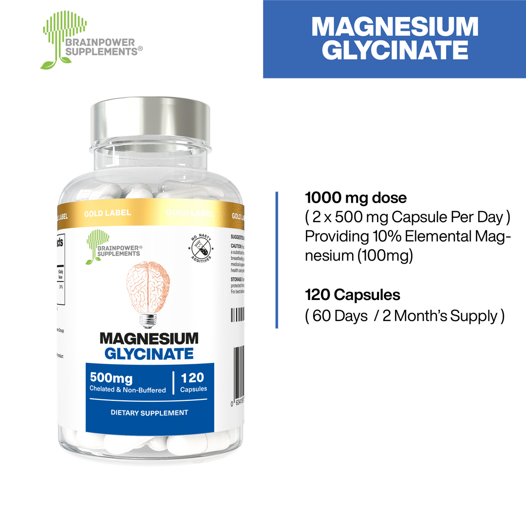 Magnesium Bisglycinate | 500mg | 120 Capsules