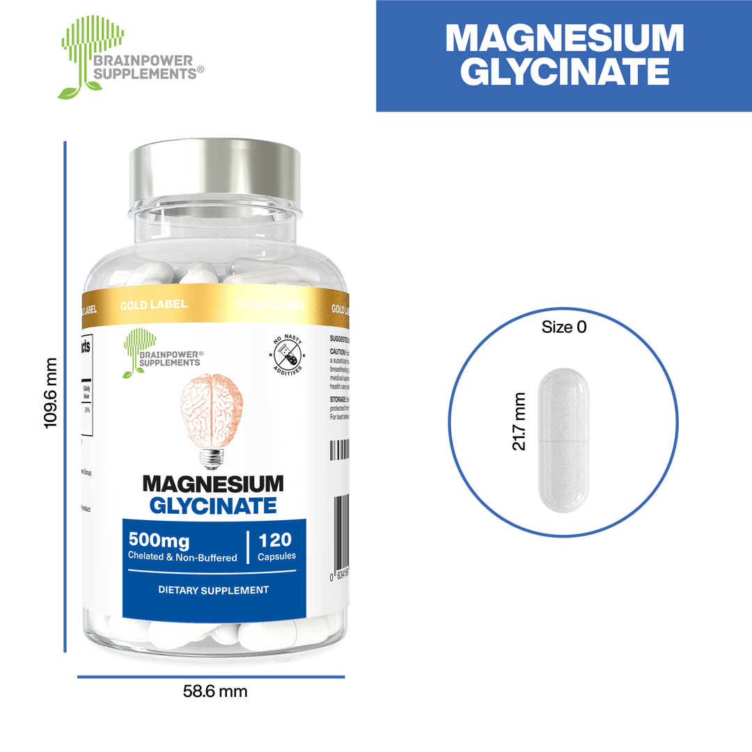 Magnesium Bisglycinate | 500mg | 120 Capsules